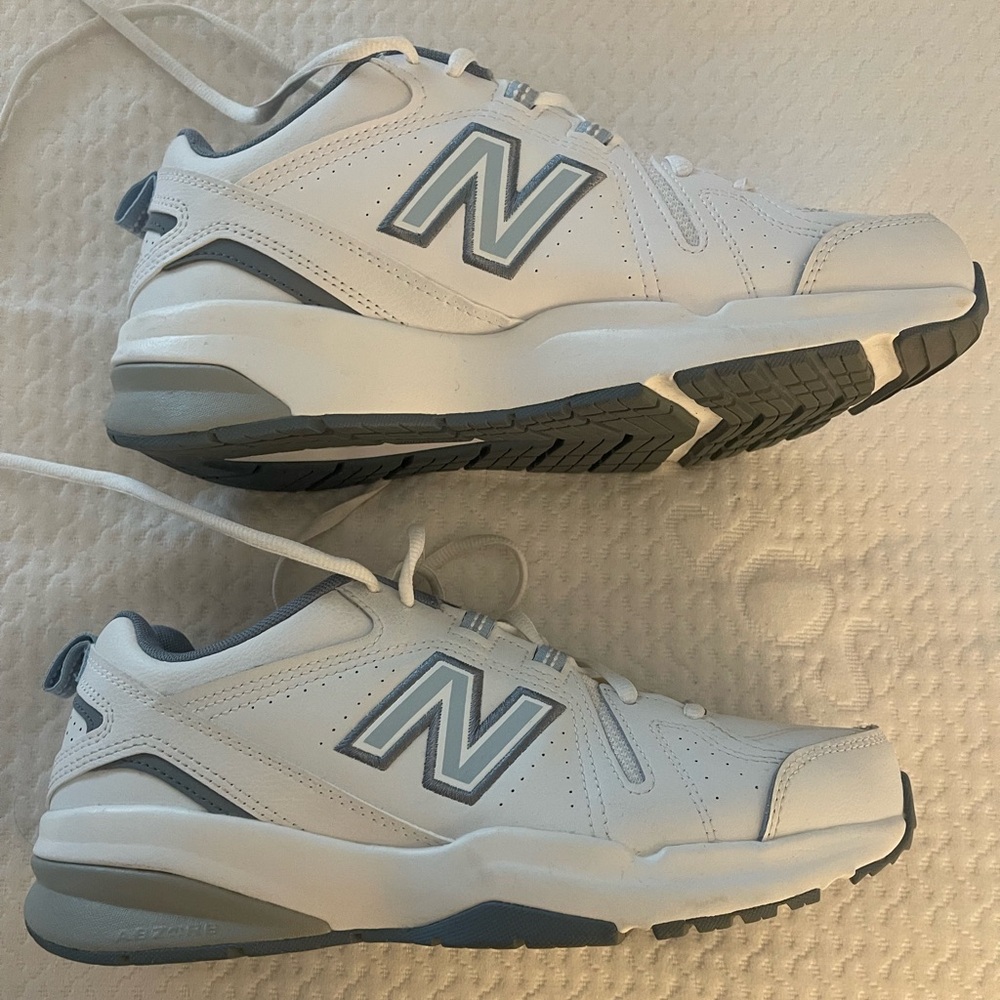 New Balance White and Gray Athletic Shoes